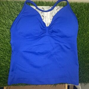 Dfyne impact longline strappy top deep sea blue medium